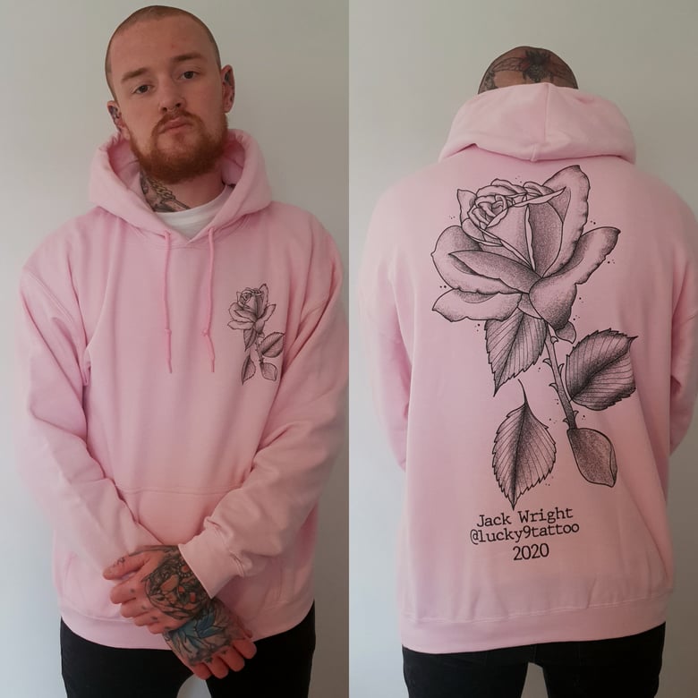 Image of Pink Rose Hoodie