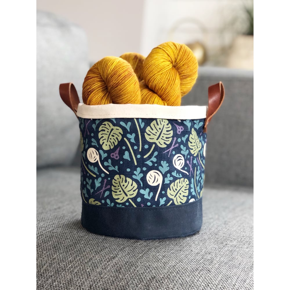 Image of Navy Plant/Fiber Lady Project Basket