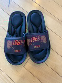 Image 2 of Memory Foam Slide Sandals & Covid19 Mask