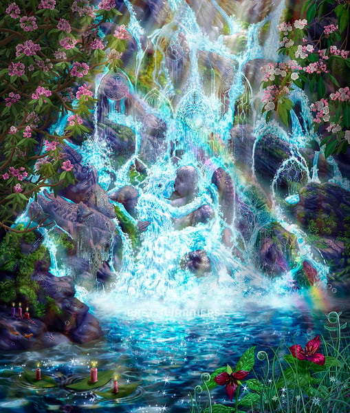 Image of Waterfall Spirits [Tapestries, Prints, Canvas]