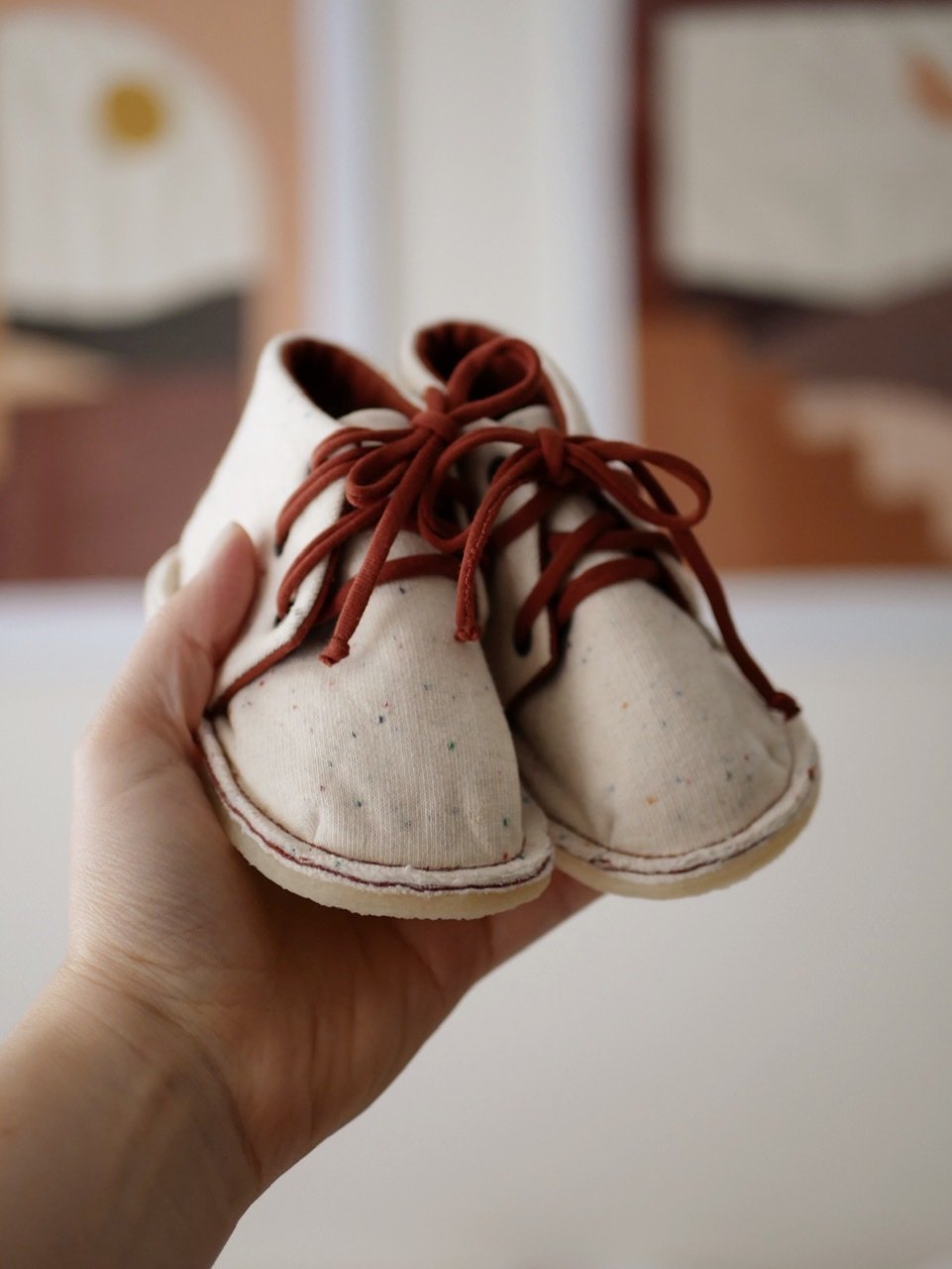 Image of Chaussures COCO  Écru + Tomette / Shoes  COCO 