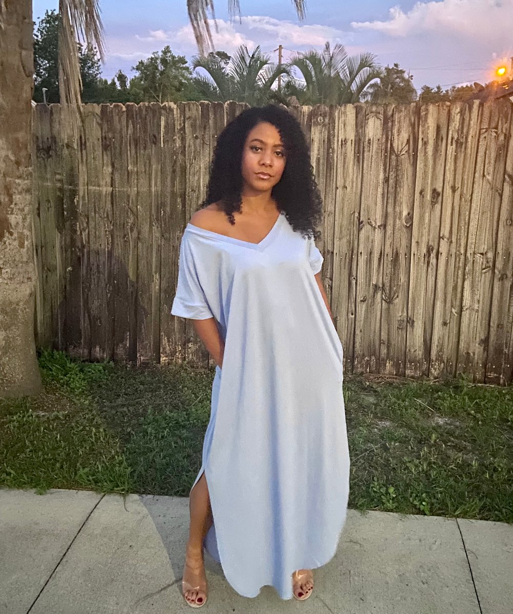 Image of Chill Dress in Baby Blue 