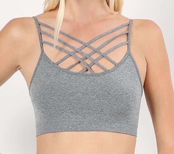 Image of Grey Bralette without pads 