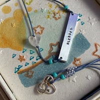 Image 1 of Bar necklace in thread