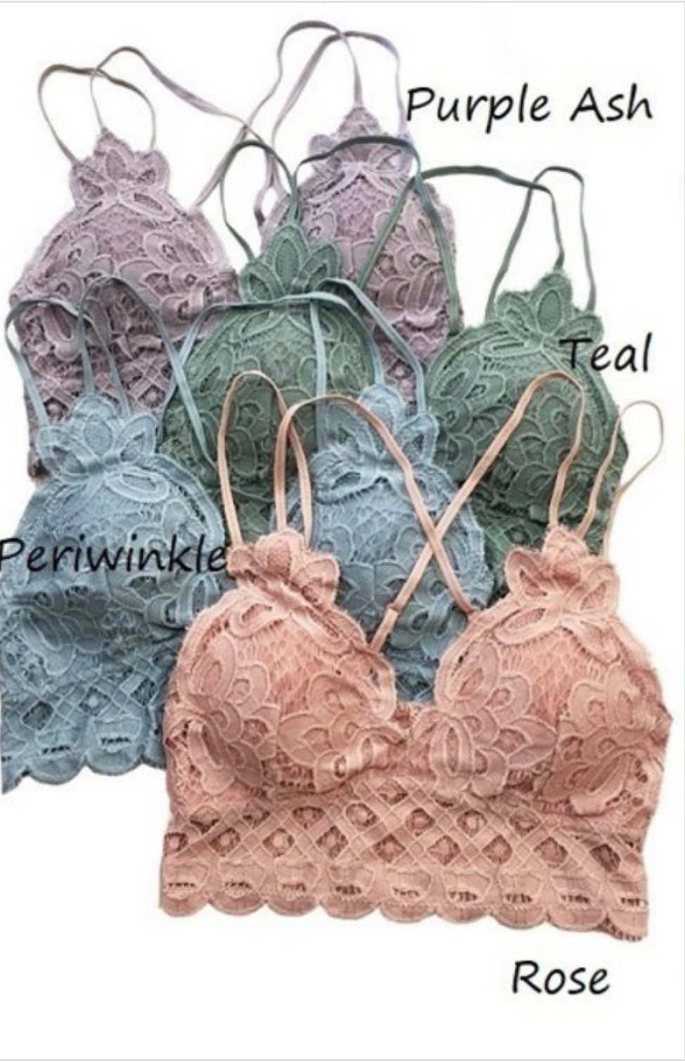 Lace Bralettes with pads  Dressed by an Angel Boutique (Fashion