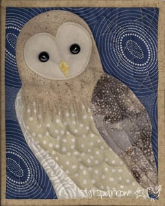 Image of Barn Owl Quilt, Nocturne