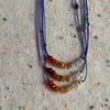 Fire opal ombré necklace