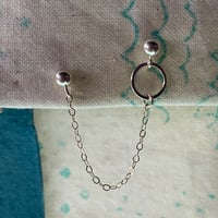 Circle and dot earring