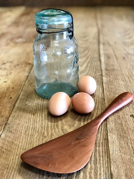 Image of Large spatula in cherry wood 