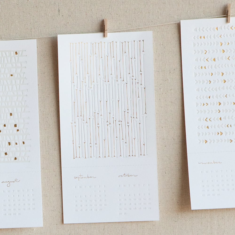 seesaw letterpress — 2011 letterpress calendar