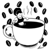 Coffee Girl Print