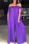 Grape Cold Shoulder Jumper 