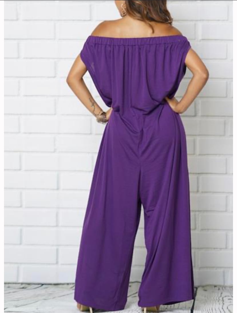 Grape Cold Shoulder Jumper 