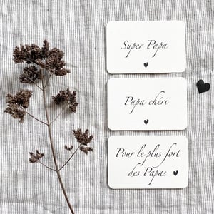 Image of BONNE FÊTE PAPA mini cartes étiquettes