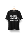 black lives matter tshirt: Black with White Ink