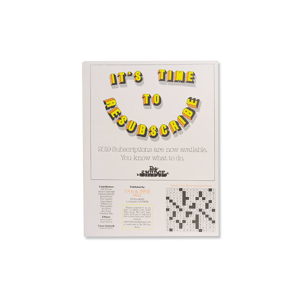 Image of The Smudge/ November 2018 – Volume 2, #Issue 11