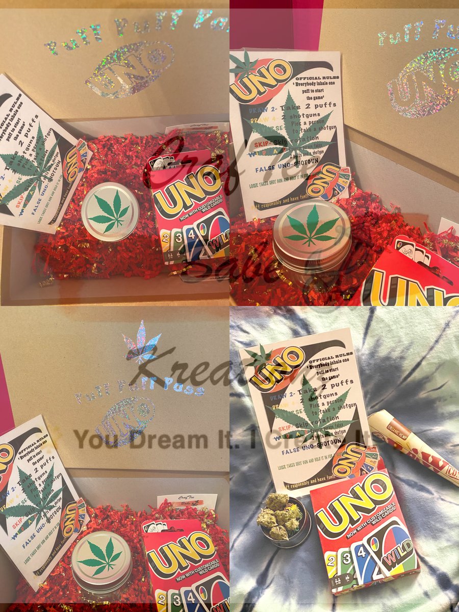 Puff Puff Pass Uno Game Set Crafteebabe Kreationz
