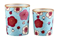 Candle holders * Blossom * Blue