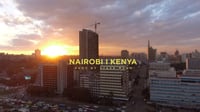 NAIROBI SUNSET I KENYA FOOTAGE