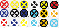 X-Men Logos 10mm x 10mm