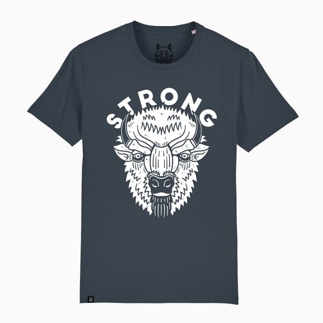 Bison Strong T-Shirt Organic Cotton