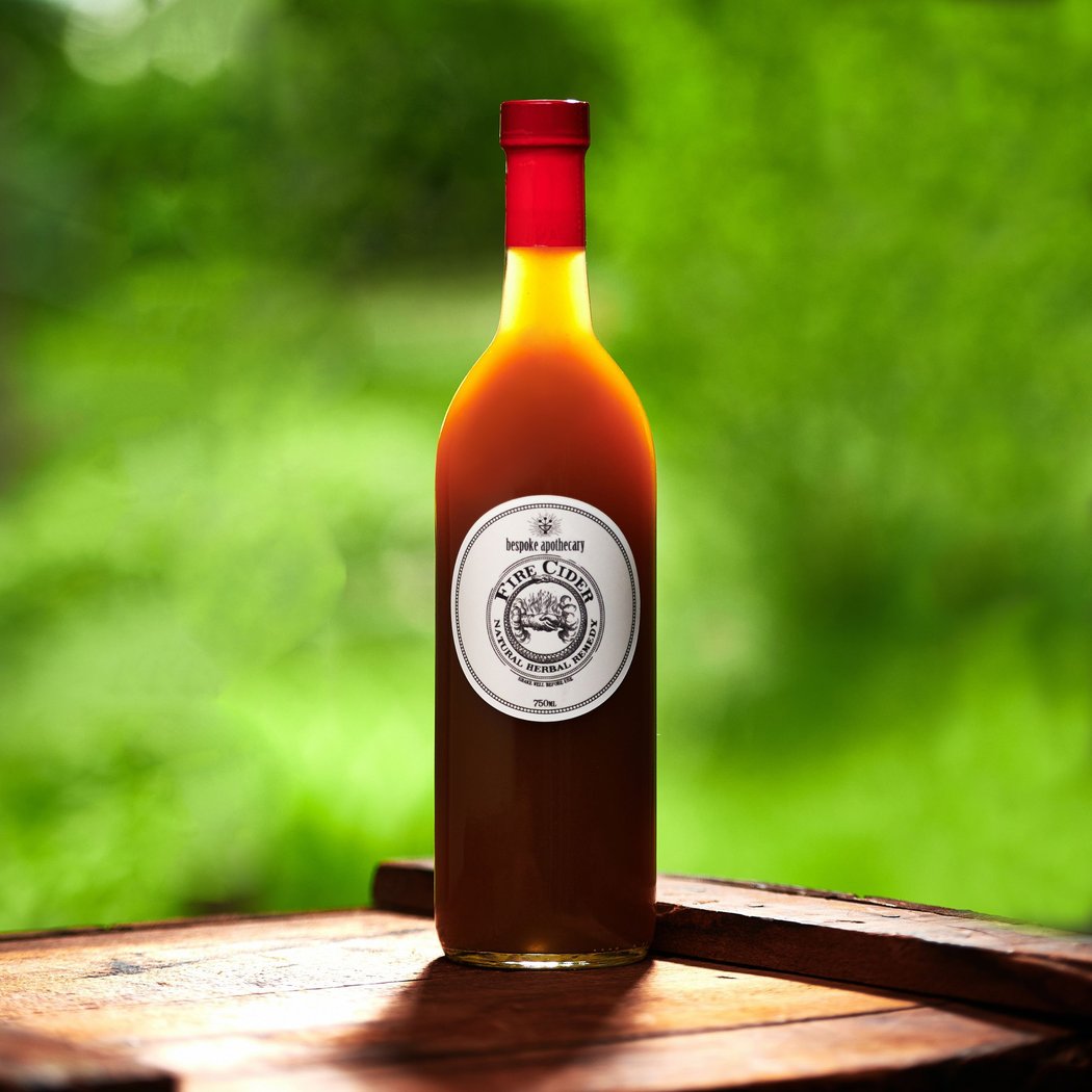 🔥 Large/750 ML/25.5 oz. Organic FIRE CIDER!! Bespoke Apothecary at