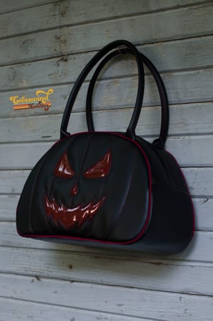 Image of Jack O'Bowler - Black with Blood Red Glitter