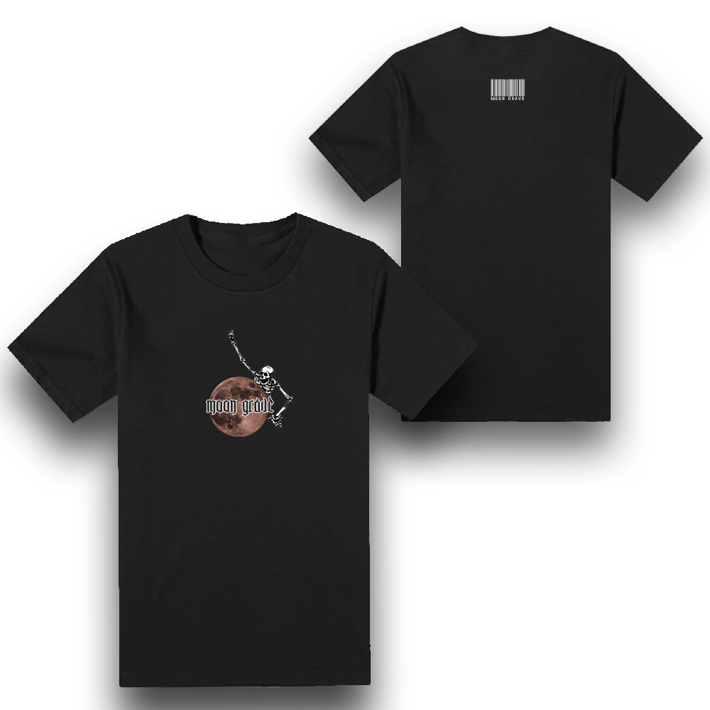 T-SHIRT color moon grave black