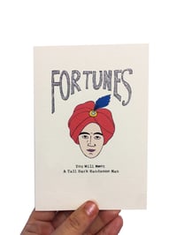 Image 1 of You Will Meet a Tall Dark Handsome Man Fortunes Card