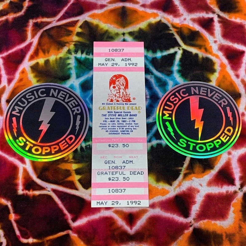 Unused Original Vintage Grateful Dead Las Vegas 1992