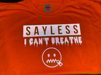 Image 2 of Say Less I Can't Breathe T-Shirt (Black Reflective)