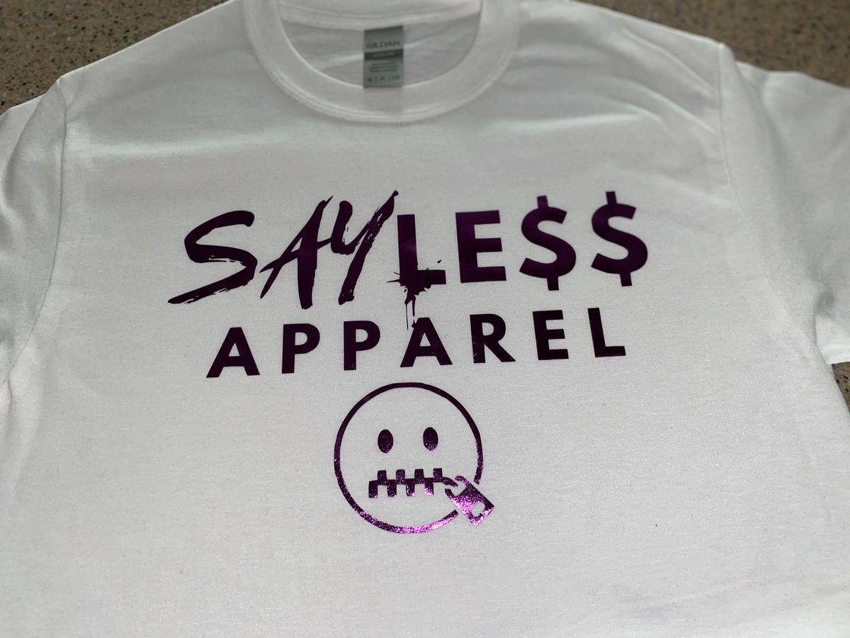 Say Less Apparel Logo T-Shirt (Metallic Purple) | SayLess Apparel