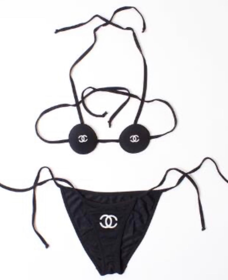 black chanel bikini