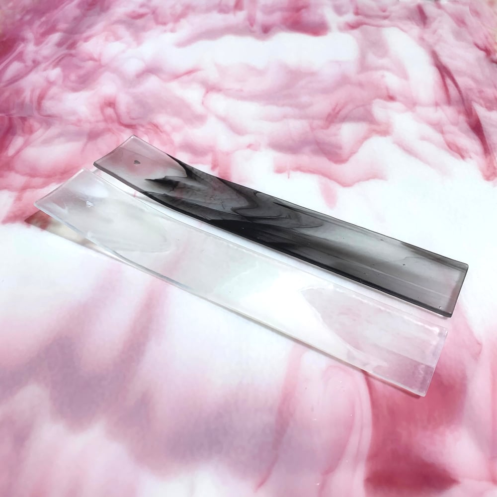 Image of Black or White Incense Holder