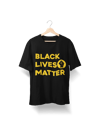 black lives matter tshirt: Black with Gold ink