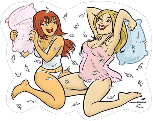 Image of Pillowfight Sticker