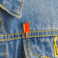 Image 3 of Blackstar and Lightning Bolt Badge Set