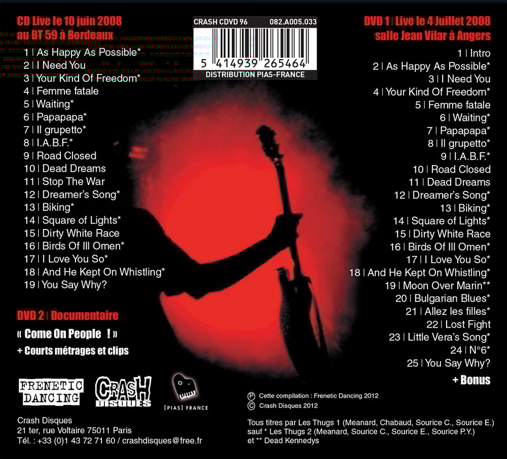 LES THUGS "Come On People" (CD/DVD)