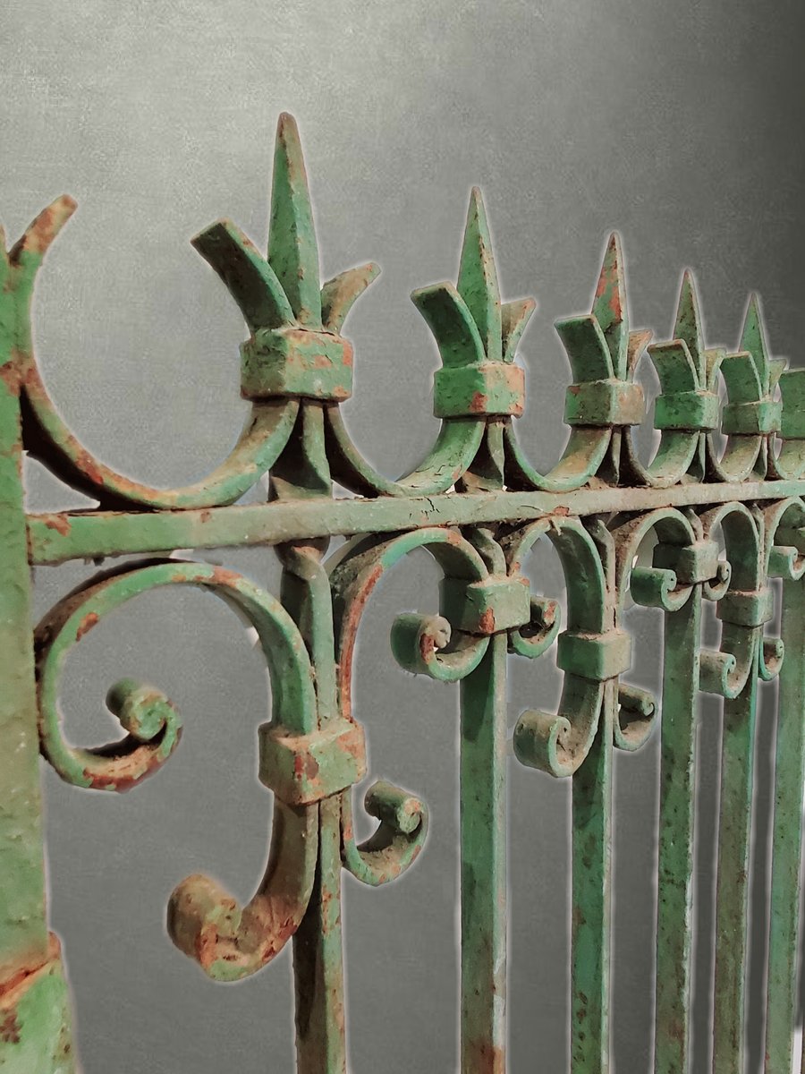 A Pair of Green Garden Gates Sherwood Antiques