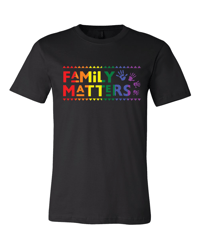 Family Matters Multi-Color Logo T-Shirt - Black