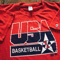 Original 1992 Logo Athletics USA Dream Team Tee.