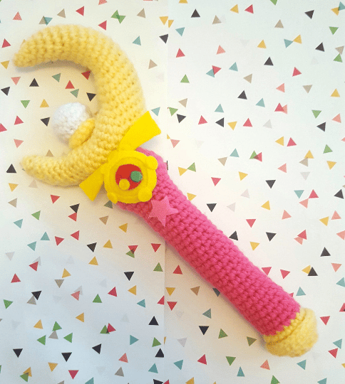 Image of Sailor Moon Wand Amigurumi Pattern PDF - Legendary - Cosplay - Costume - Prop - Instant Download