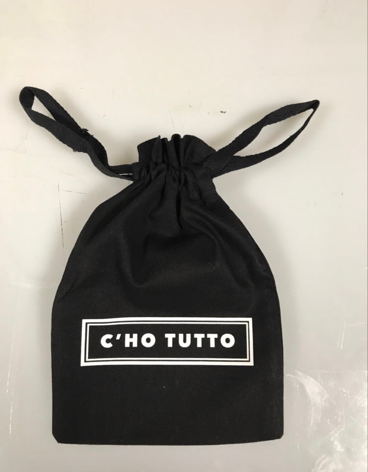 Image of C’HO TUTTO DRAWSTRING BAG BLACK