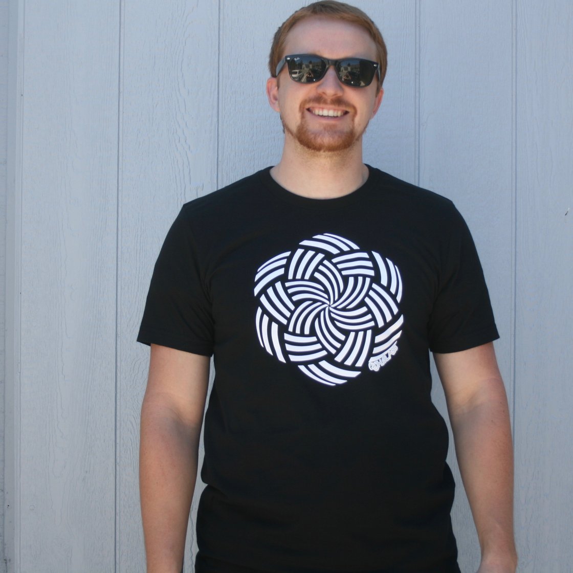 Image of Black & White Weave T-Shirt