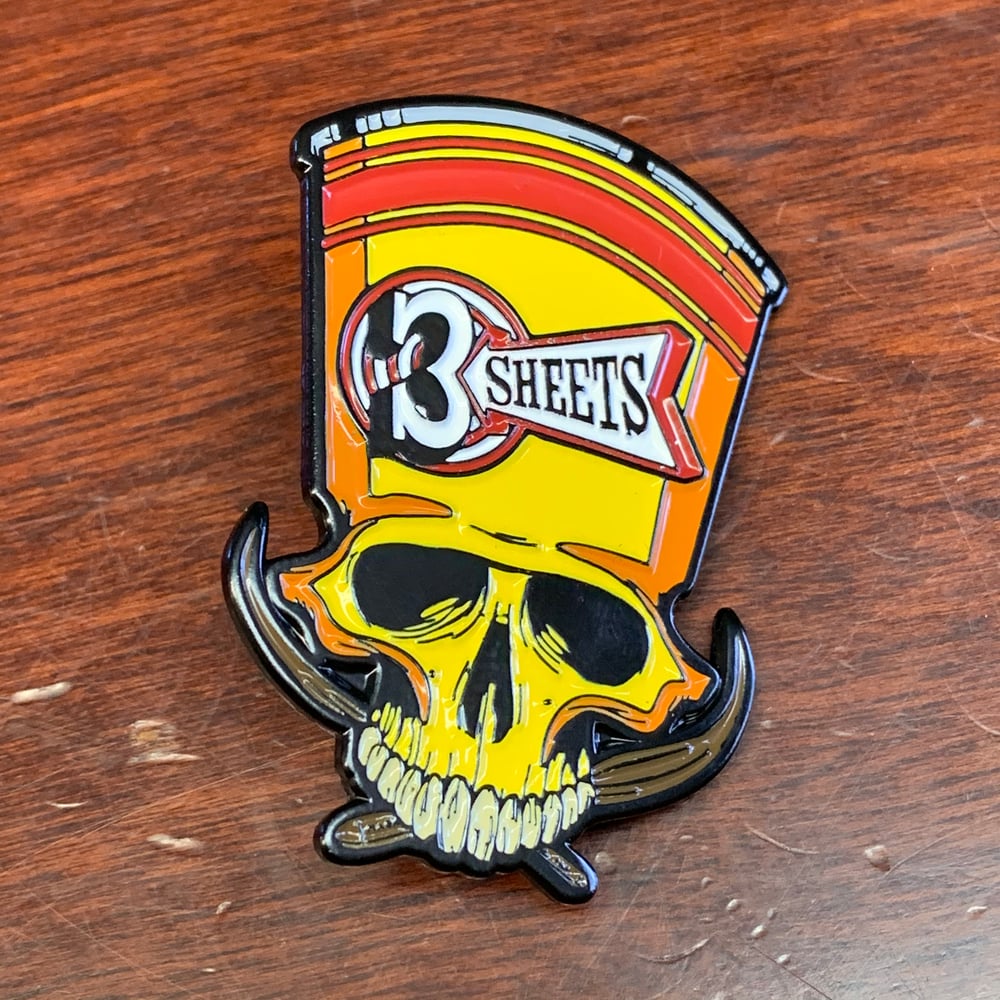 3S 1-Shot Skull Soft Enamel Pin
