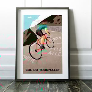 Cycling Print - Col du Tourmalet New