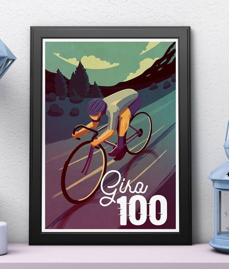 Cycling print - Giro 100 | Super Chez Bro