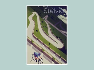 Cycling Print - Stelvio