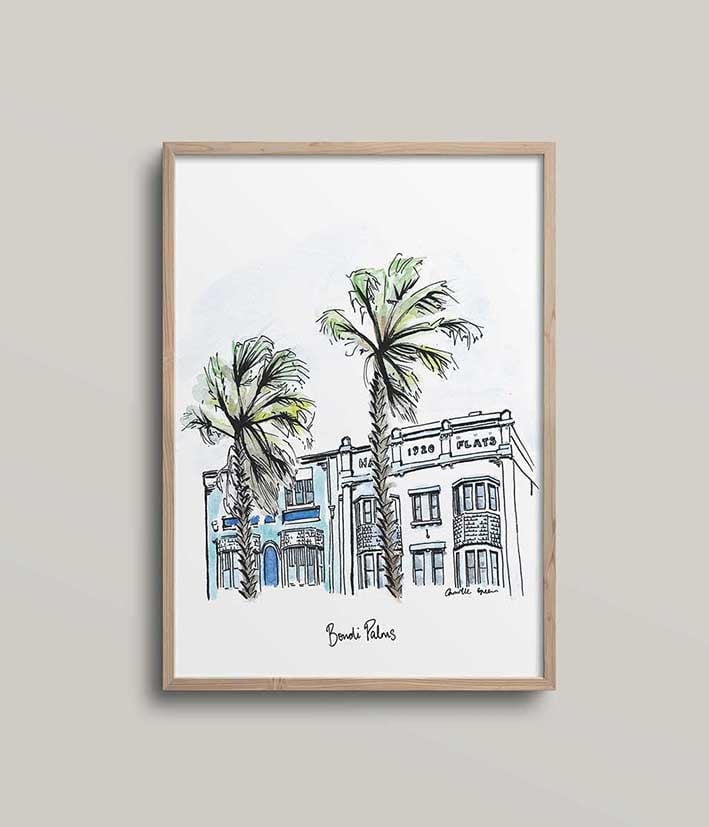 Image of Fine Art Print - Bondi Palms