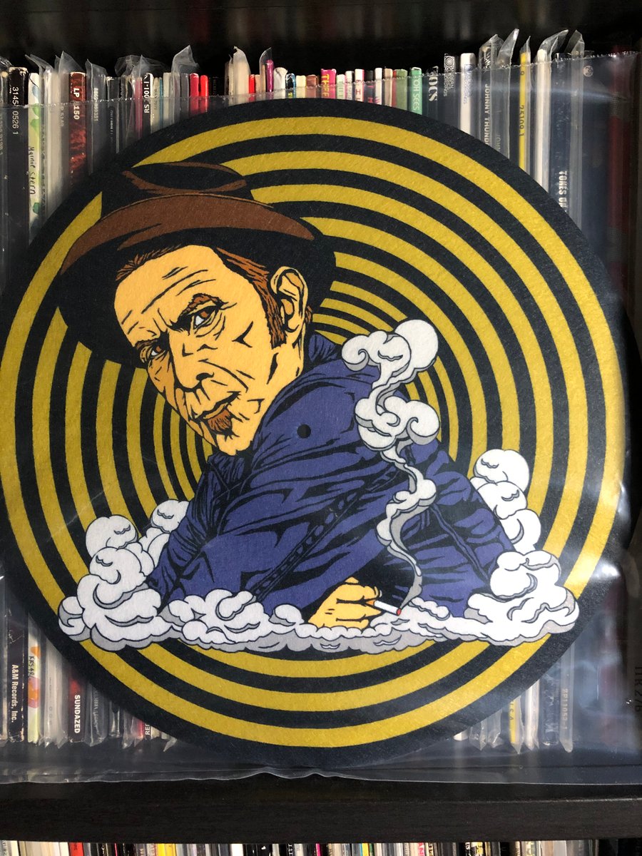 Tom Waits - Turntable Slipmat | Mood Poison Tom Waits - Turntable Slipmat | Mood Poison